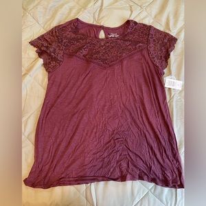 Torrid Lace tee super soft size 2